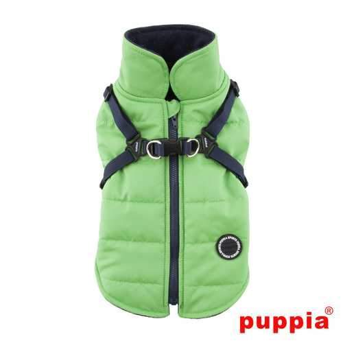 Mountaineer II Fleece Dog Vest by Puppia - Green