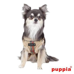 Kemp Adjustable Step-In Dog Harness by Puppia - Beige