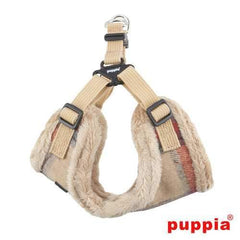 Kemp Adjustable Step-In Dog Harness by Puppia - Beige
