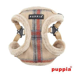 Kemp Adjustable Step-In Dog Harness by Puppia - Beige