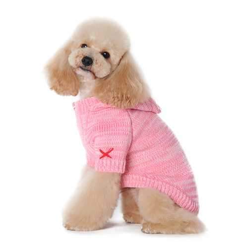 Hoodie Sweater Dog Coat by Dogo - Pink