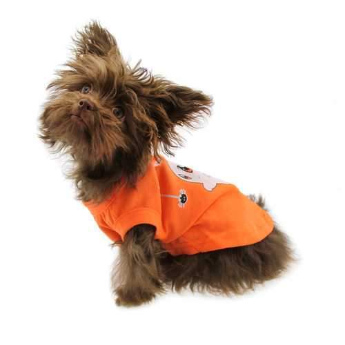 Sammy the Ghost Dog Shirt - Orange