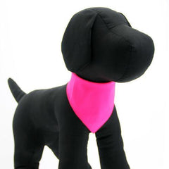 Plain Dog Bandana - Bright Pink
