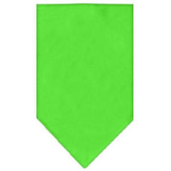 Plain Dog Bandana - Lime Green