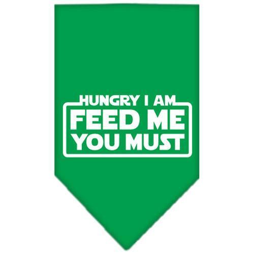 Hungry I am Dog Bandana - Green