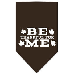 Be Thankful for Me Dog Bandana - Cocoa