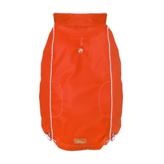 Reversible Plaid Elasto-Fit Dog Raincoat - Scarlet Red