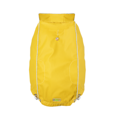 Reversible Plaid Elasto-Fit Dog Raincoat - Yellow