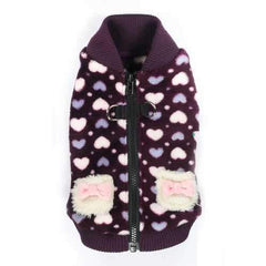 Soft Purple Heart Dog Vest by Hip Doggie