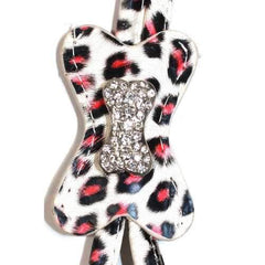 Pink Snow Leopard Bone Step In Dog Harness by Hip Doggie