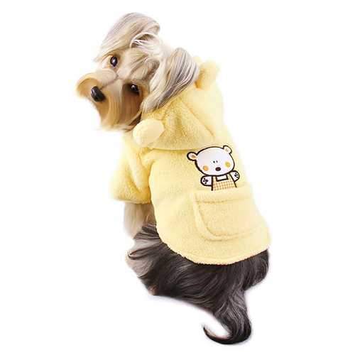 Plush Country Bear Hooded Dog Jacket by Klippo