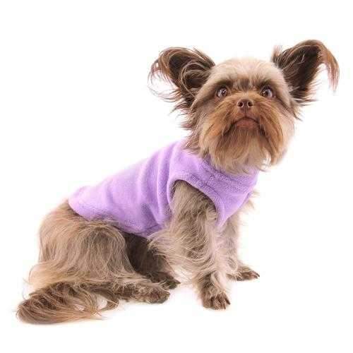 Stretch Fleece Dog Vest by Gooby - Lavender
