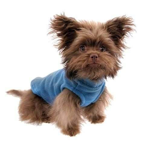 Stretch Fleece Dog Vest by Gooby - Steel Blue
