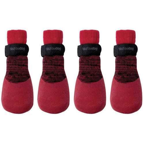 FouFou Rubber Dipped Dog Socks - Red