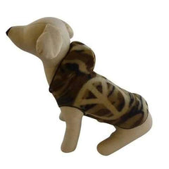 Camouflage Peace Hooded Dog Pullover