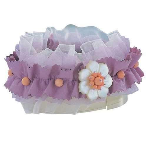 Pearl & Rose Quartz Elastic Dog Collar