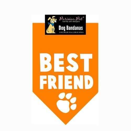 Best Friend Dog Bandana - Orange