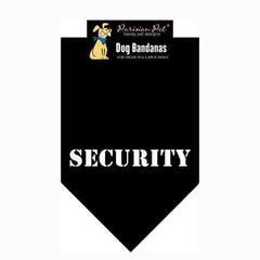 Security Dog Bandana - Black