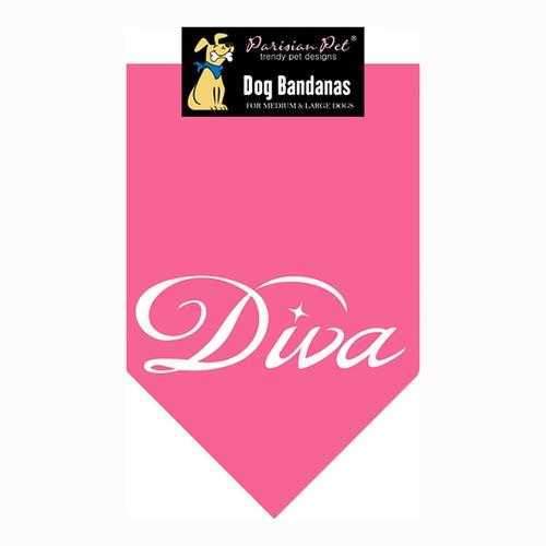 Diva Dog Bandana - Pink