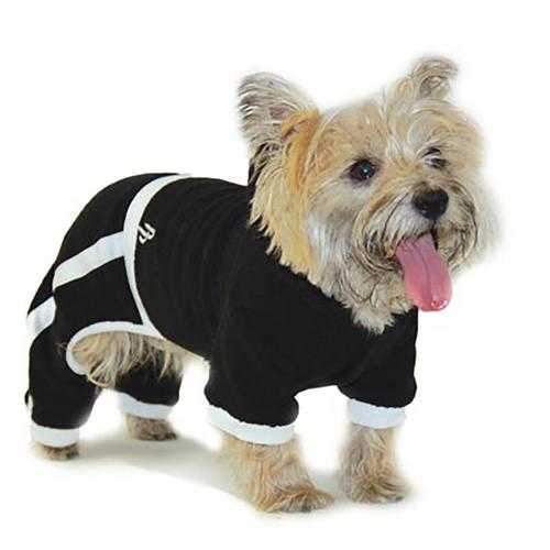 PuppyPAWer Terry Hoody Jumper by Dogo - Black