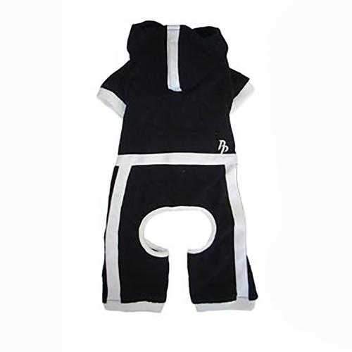 PuppyPAWer Terry Hoody Jumper by Dogo - Black