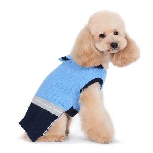 PuppyPAWer Car Sweater Dog Sweater by Dogo - Blue