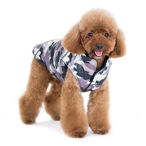 PuppyPAWer Camo Sports Dog Coat by Dogo - Gray