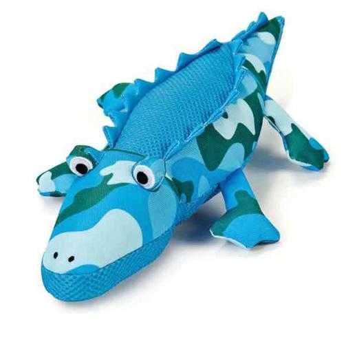 Grriggles Giant Camo Dog Toy - Blue Alligator