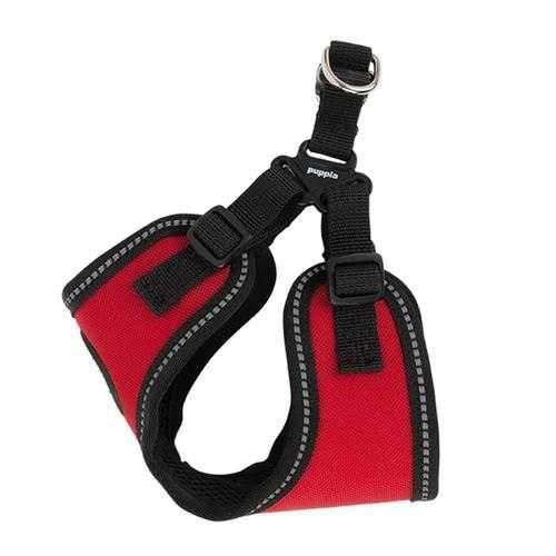 Trek Adjustable Step-In Dog Harness by Puppia Life - Red