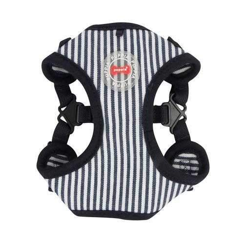 Bobby Adjustable Step-In Dog Harness by Puppia - Striped Navy