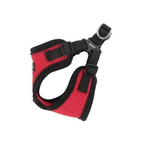 Soft Adjustable Step-In Dog Harness by Puppia - Red