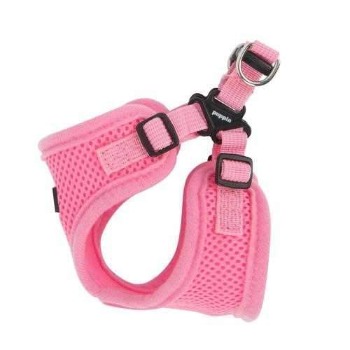 Soft Adjustable Step-In Dog Harness by Puppia - Pink