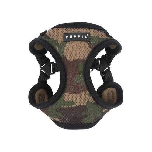 Soft Adjustable Step-In Dog Harness by Puppia - Camo