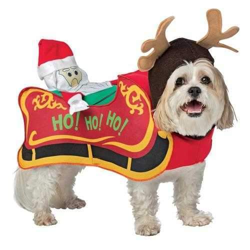 Santa's Sleigh Dog Costume