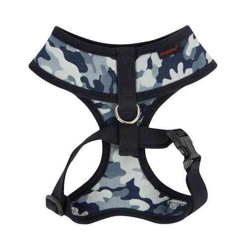 Bobby Adjustable Dog Harness by Puppia - Navy Camo