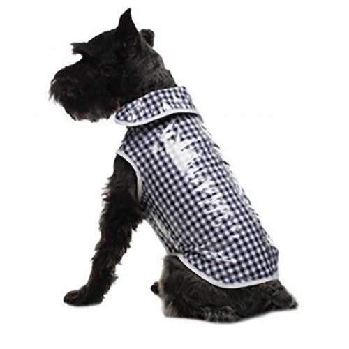 Daisy and Lucy Navy Gingham Dog Coat