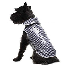 Daisy and Lucy Navy Gingham Dog Coat
