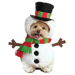 Walking Snowman Dog Costume