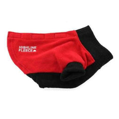 Highline Fleece Dog Coat by Doggie Design - Red and Black