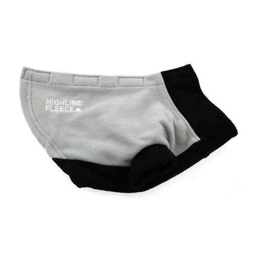 Highline Fleece Dog Coat by Doggie Design - Gray and Black