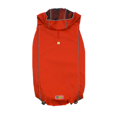 Reversible Elasto-Fit Dog Raincoat - Scarlet Red