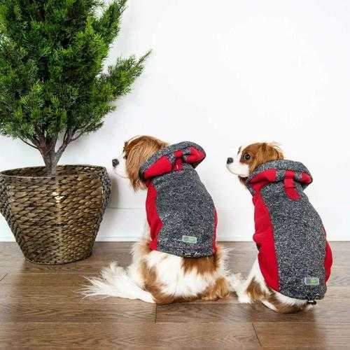 All Year Elasto-Fit Dog Hoodie - Blue Marl