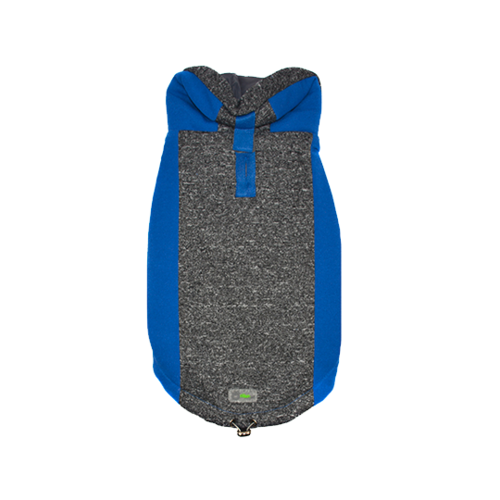 All Year Elasto-Fit Dog Hoodie - Blue Marl