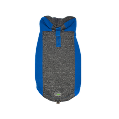 All Year Elasto-Fit Dog Hoodie - Blue Marl