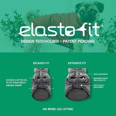 All Year Elasto-Fit Dog Hoodie - Silver Marl