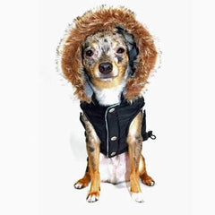 Swiss Alpine Ski Dog Vest by Hip Doggie - Black