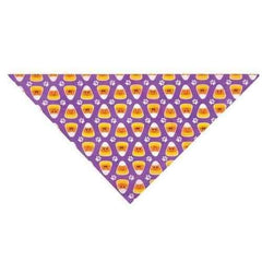 Aria Candy Corn Emoji Dog Bandana - Puruple