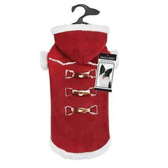 Zack and Zoey Elements Shearling Dog Coat - Burgundy