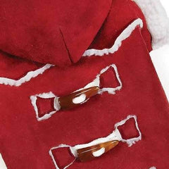 Zack and Zoey Elements Shearling Dog Coat - Burgundy