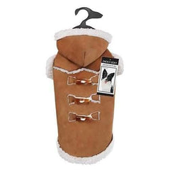 Zack and Zoey Elements Shearling Dog Coat - Chestnut